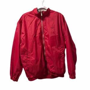 Nike red windbreaker jacket converts into bag
